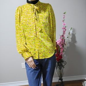 Levi floral blouse yellow xs 💛